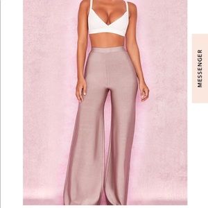 'MALINA' Stone Bandage Flared HighWaisted Trousers